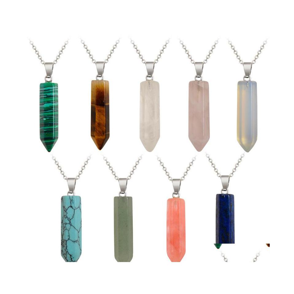 Pendant Necklaces Hexagonal Crystal Opal Pink Purple Quartz Natural Stone Chakra Druzy Necklace With 45Cm Stainless Steel Chain Drop Dhktt
Pendant Necklaces Hexagonal Crystal Opal Pink Purple Quartz Natural Stone Chakra Druzy Necklace With 45Cm Stainless Steel Chain Drop Dhktt