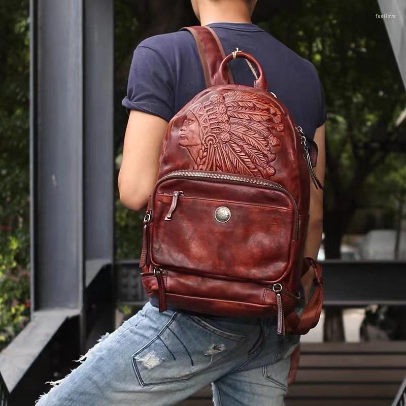Backpack Vintage Organizer Designer Luxury Genuine Leather Men's Weekend Travel First Layer Cowhide Large Capacity Schoolbag, Black
Backpack Vintage Organizer Designer Luxury Genuine Leather Men's Weekend Travel First Layer Cowhide Large Capacity Schoolbag, Black