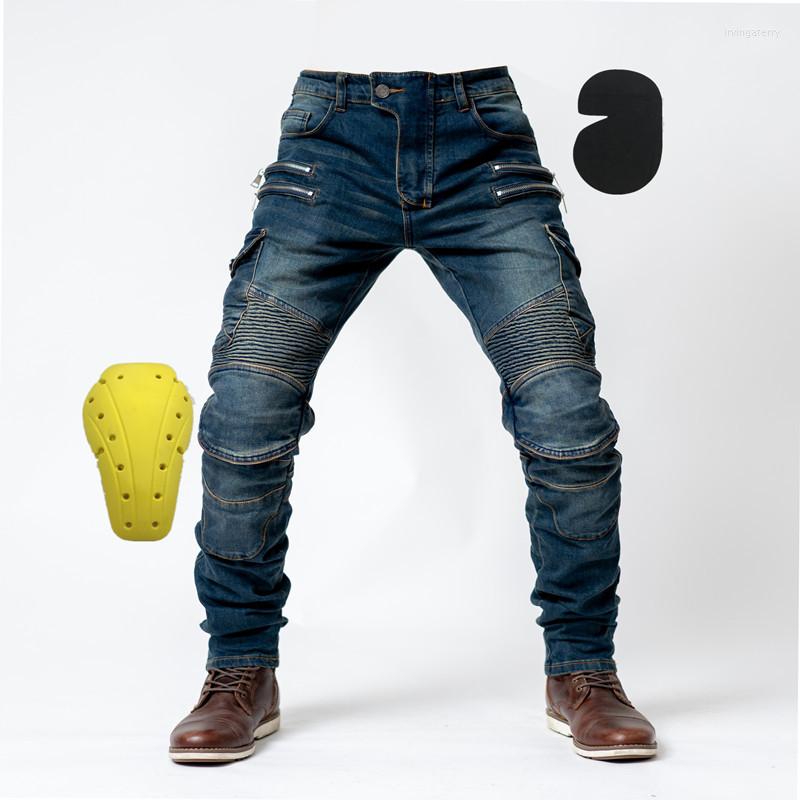 Men' Jeans Autumn Winter Spring Motorcycle Pants Classic Outdoor Riding Drop-Resistant With Protective Gear, Dark blue
Men' Jeans Autumn Winter Spring Motorcycle Pants Classic Outdoor Riding Drop-Resistant With Protective Gear, Dark blue