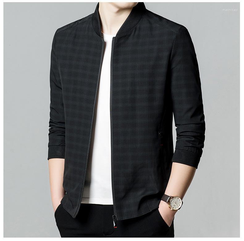 Men's Jackets 2023 Stand Collar Plaids Mens Spring And Autumn Zipper Business Casual Male Outerwear Simple Slim Fit Man Coats 3XL, Black
Men's Jackets 2023 Stand Collar Plaids Mens Spring And Autumn Zipper Business Casual Male Outerwear Simple Slim Fit Man Coats 3XL, Black