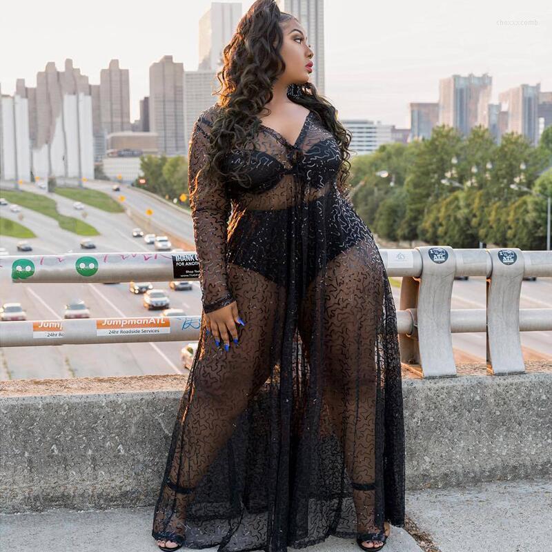 Casual Dresses Evening Maxi Women V Neck Long Sleeve Party Dress Black Sequin Transparent Sexy Plus Size Wholesale Drop
Casual Dresses Evening Maxi Women V Neck Long Sleeve Party Dress Black Sequin Transparent Sexy Plus Size Wholesale Drop
