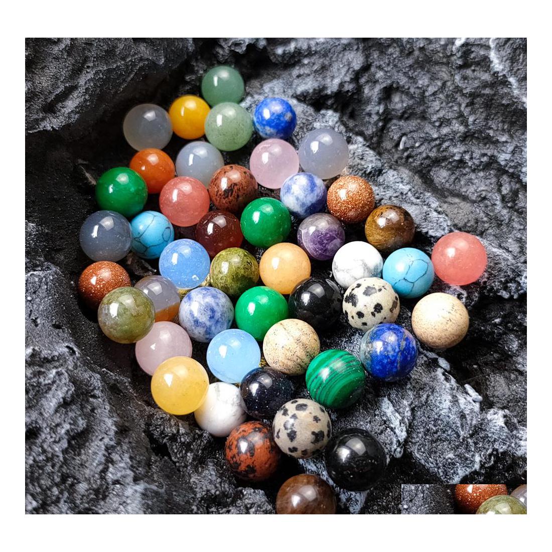 Stone 10Mm Natural Loose Beads Amethyst Rose Quartz Turquoise Agate 7Chakra Diy Nonporous Round Ball Drop Delivery Jewelry Dhhbt
Stone 10Mm Natural Loose Beads Amethyst Rose Quartz Turquoise Agate 7Chakra Diy Nonporous Round Ball Drop Delivery Jewelry Dhhbt