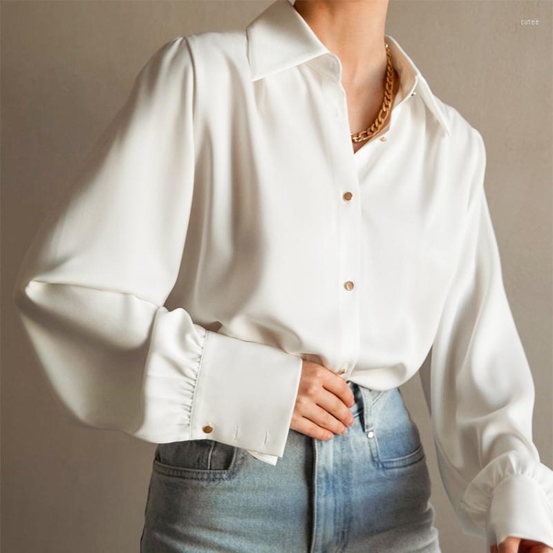 Women' Blouses Spring Fashion Button Shirt Office Lady Blouse Long Sleeves White Oversized Women Street Shirts Turn-down Collar 2023
Women' Blouses Spring Fashion Button Shirt Office Lady Blouse Long Sleeves White Oversized Women Street Shirts Turn-down Collar 2023