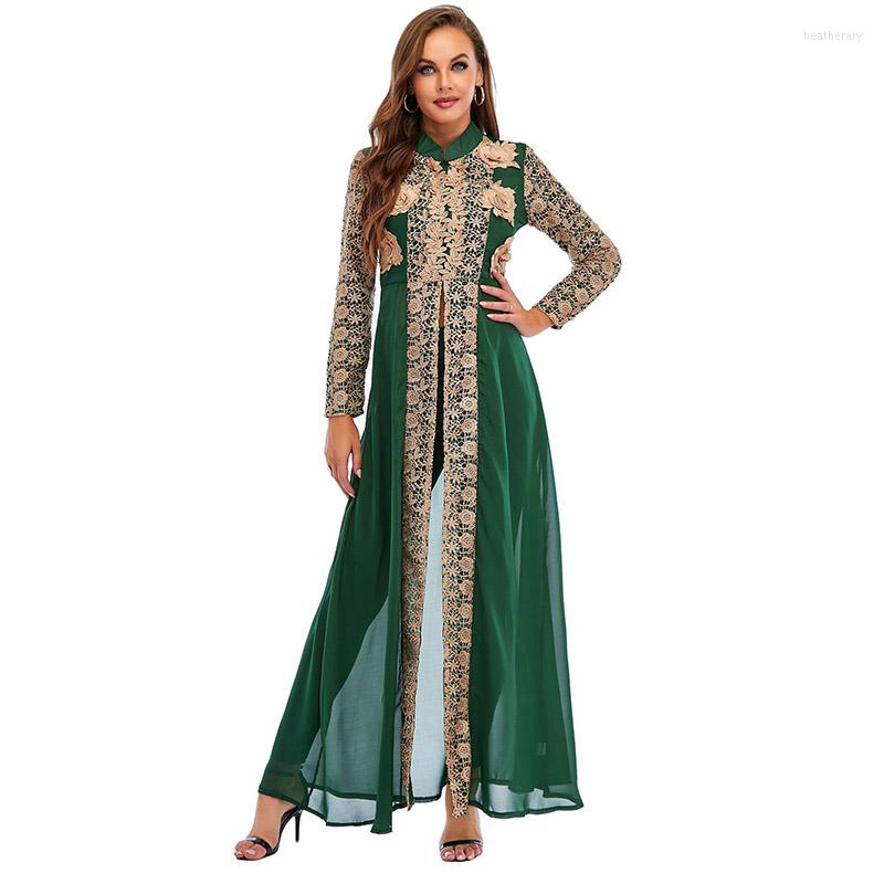 Ethnic Clothing Islamic Women's Dress European Muslim Noble Retro Printed Long-sleeved Arab Party Two-piece Set Including Pants Long
Ethnic Clothing Islamic Women's Dress European Muslim Noble Retro Printed Long-sleeved Arab Party Two-piece Set Including Pants Long