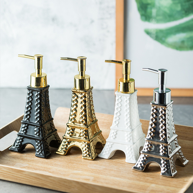 Fashion Bath Tools 200ml Ceramic Liquid Soap Dispenser Elegant Tower Shape Bathroom Refillable Bottles of Body Lotion
Fashion Bath Tools 200ml Ceramic Liquid Soap Dispenser Elegant Tower Shape Bathroom Refillable Bottles of Body Lotion