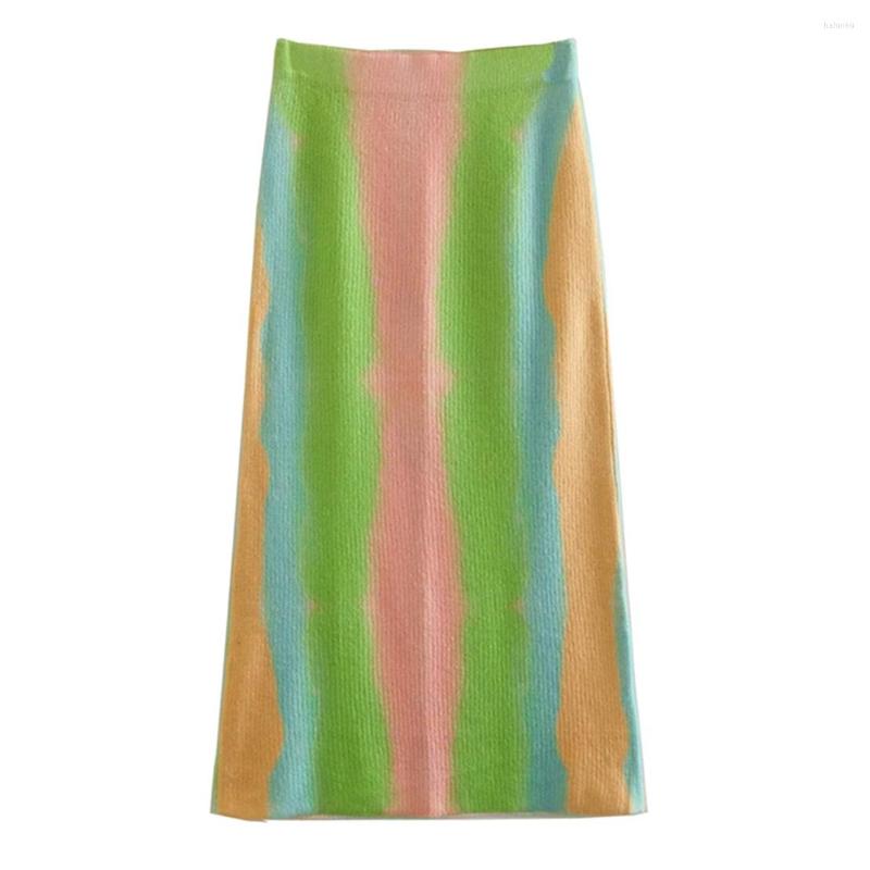Skirts Maxdutti Fashion Simple Colorful Midi Skirt Women Striped High Waist Knitted
Skirts Maxdutti Fashion Simple Colorful Midi Skirt Women Striped High Waist Knitted