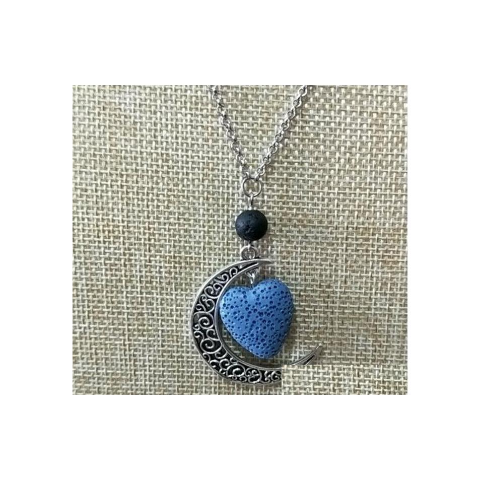 Pendant Necklaces Fashion Heart Love Lava Stone Moon Necklace Volcanic Rock Aromatherapy Essential Oil Diffuser For Women Jewelry Dr Dhvz7
Pendant Necklaces Fashion Heart Love Lava Stone Moon Necklace Volcanic Rock Aromatherapy Essential Oil Diffuser For Women Jewelry Dr Dhvz7