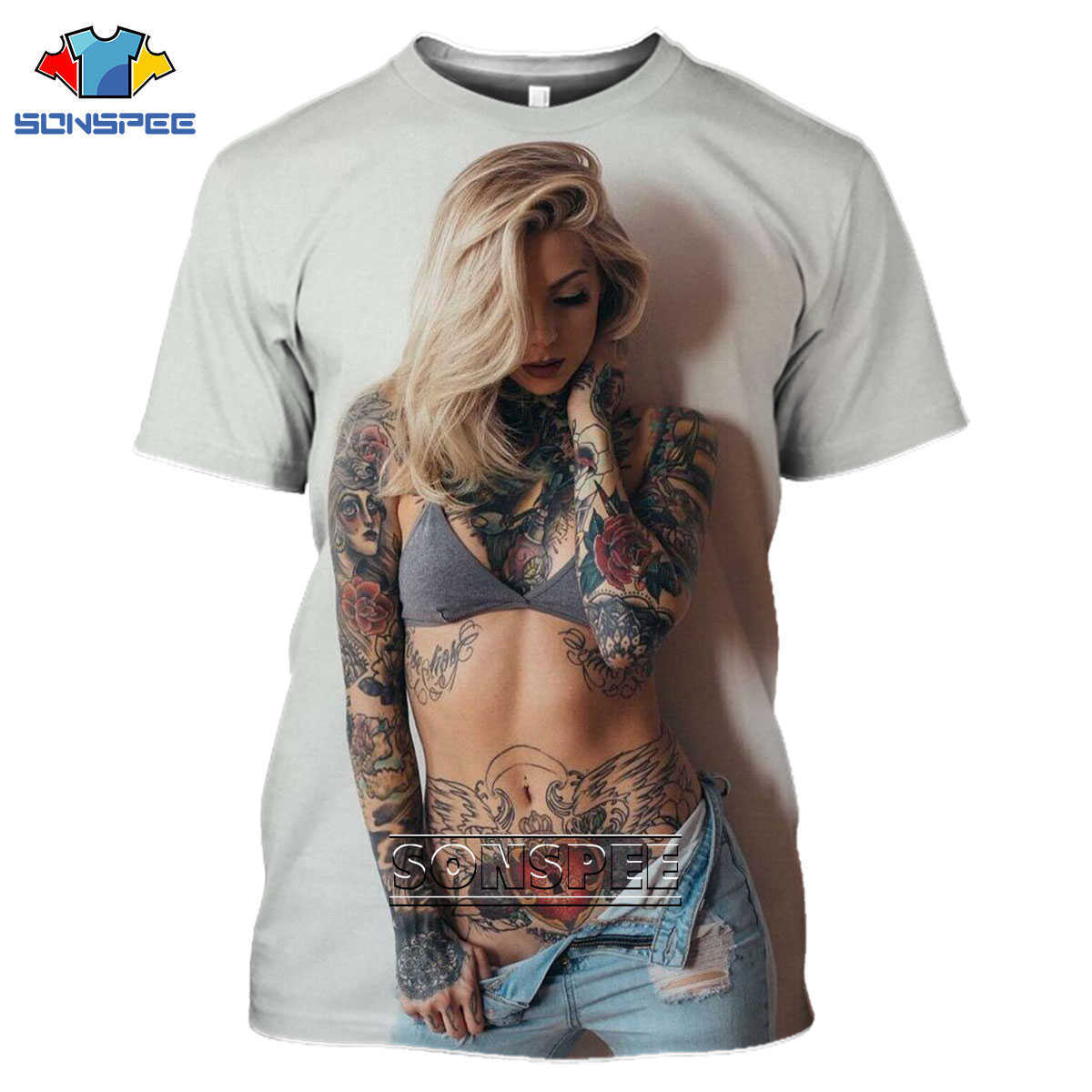 Men's T-Shirts SONSPEE 3D Sexy Girl Print T-shirts Tattoo Wild Bikini Fitness Body Art Alternative Tshirts Harajuku Oversized Fashion Men Tops L230217, Taaa24800
Men's T-Shirts SONSPEE 3D Sexy Girl Print T-shirts Tattoo Wild Bikini Fitness Body Art Alternative Tshirts Harajuku Oversized Fashion Men Tops L230217, Taaa24800