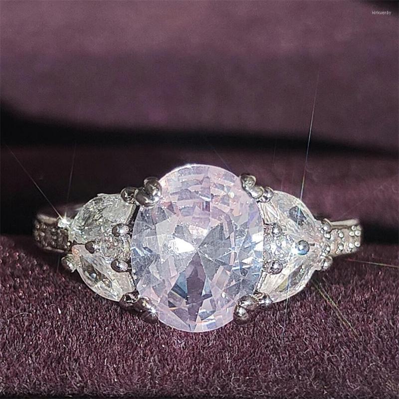 Wedding Rings 2023 Luxury Oval Silver Color Designer Engagement Ring For Women Items With R6880
Wedding Rings 2023 Luxury Oval Silver Color Designer Engagement Ring For Women Items With R6880