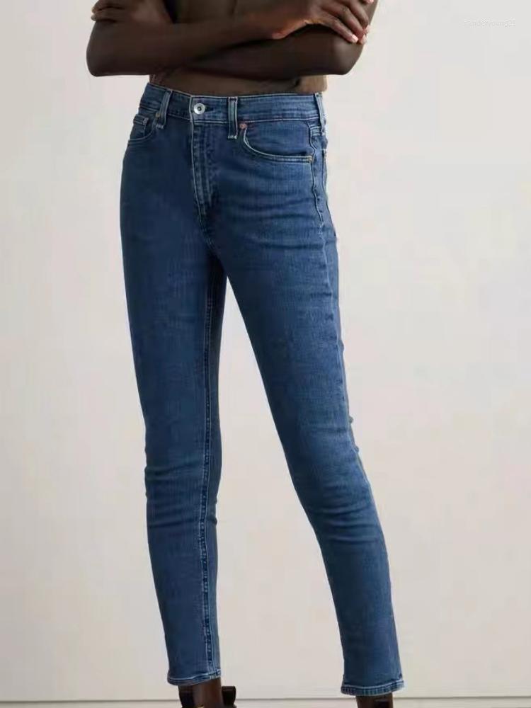 Women's Jeans 2023 Early Spring High-waist Skinny Solid Color Washed Ankle Length Pencil Pants Women Casual, Gray
Women's Jeans 2023 Early Spring High-waist Skinny Solid Color Washed Ankle Length Pencil Pants Women Casual, Gray