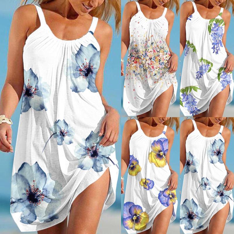 Skirts Summer Beach Dress Women Sleeveless Flower Print Fashion Swing Cover Up Sundress Female DropSkirts, Purple
Skirts Summer Beach Dress Women Sleeveless Flower Print Fashion Swing Cover Up Sundress Female DropSkirts, Purple