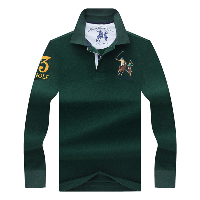 Men's Polos Winter High Quality men's Long sleeve polo shirt Men Polos Solid color 3D Embroidery Polo shirt male Casual Polo Shirts 230217, A66 green
Men's Polos Winter High Quality men's Long sleeve polo shirt Men Polos Solid color 3D Embroidery Polo shirt male Casual Polo Shirts 230217, A66 green