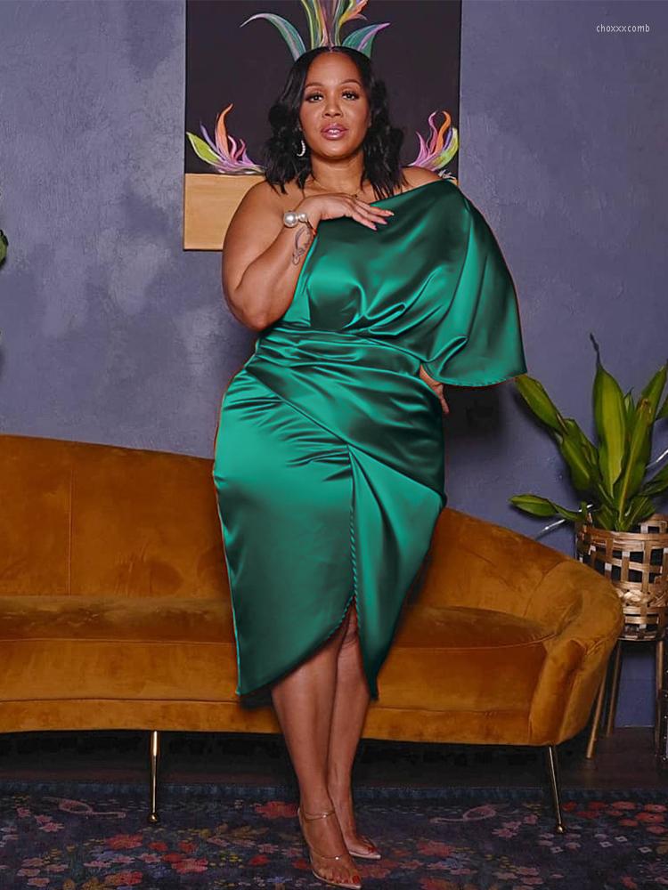 Plus Size Dresses Women Clothing One Shoulder Wedding Dress Big Lady Elegant Satin Short 5xl Wholesale Bulk Drop, Green
Plus Size Dresses Women Clothing One Shoulder Wedding Dress Big Lady Elegant Satin Short 5xl Wholesale Bulk Drop, Green