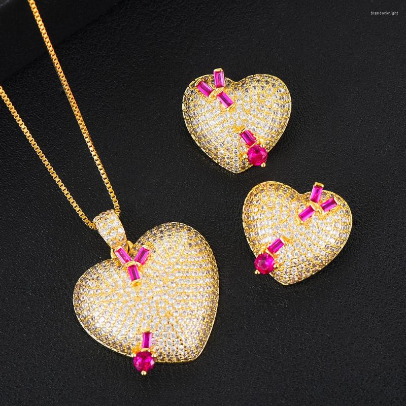 Necklace Earrings Set GODKI Jimbora Sweet Cute Heart Pendant 2PCS Chain Jewelry For Women Bridal Wedding Party Show, Picture shown
Necklace Earrings Set GODKI Jimbora Sweet Cute Heart Pendant 2PCS Chain Jewelry For Women Bridal Wedding Party Show, Picture shown