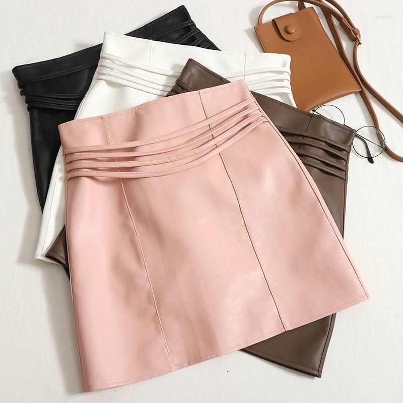 Skirts High Waist Slim Pu Leather A-line Skirt In 2023 Versatile Style Half Length Faldas Clothes For Women, Safety belt pants
Skirts High Waist Slim Pu Leather A-line Skirt In 2023 Versatile Style Half Length Faldas Clothes For Women, Safety belt pants