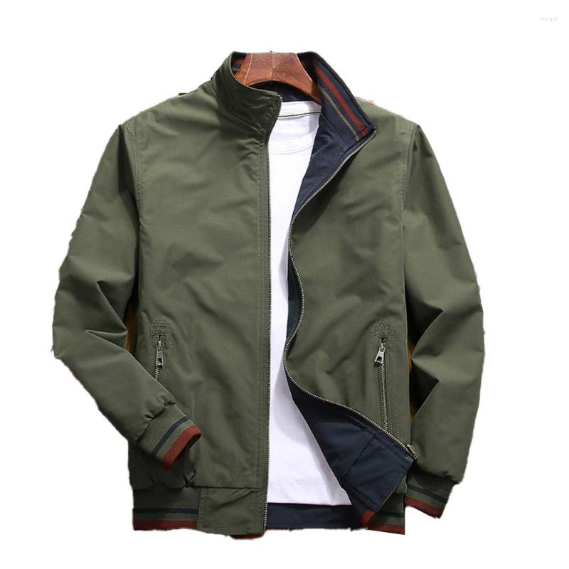 Men's Jackets Men Jacket Spring Autumn Mens Solid Color Double Sided Wear Stand Collar Casual Fashion Trend Outwear, 2011amrygreen
Men's Jackets Men Jacket Spring Autumn Mens Solid Color Double Sided Wear Stand Collar Casual Fashion Trend Outwear, 2011amrygreen
