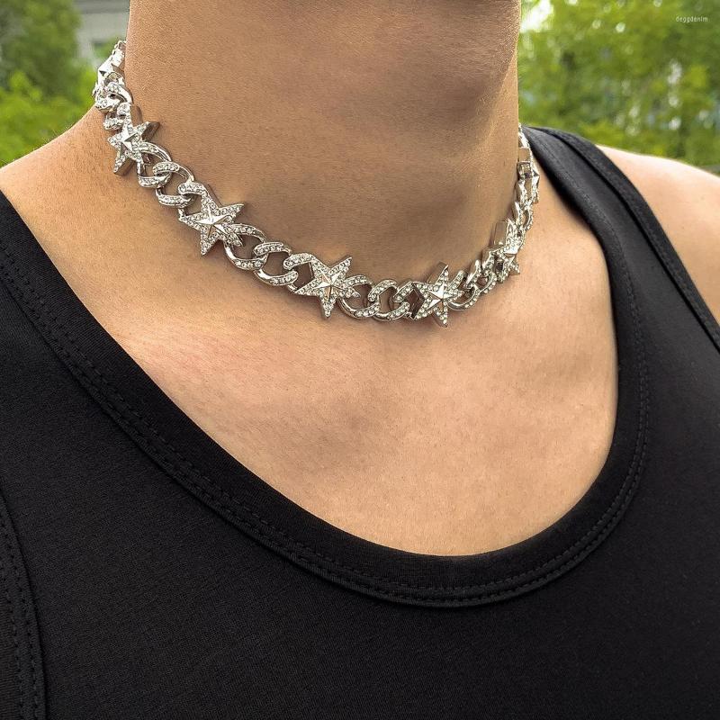 Pendant Necklaces PuRui Fashion Unique Necklace For Men Star Shape Inlaid Rhinestones Hip-Hop Neck Chain Accessories Party Temperament All
Pendant Necklaces PuRui Fashion Unique Necklace For Men Star Shape Inlaid Rhinestones Hip-Hop Neck Chain Accessories Party Temperament All