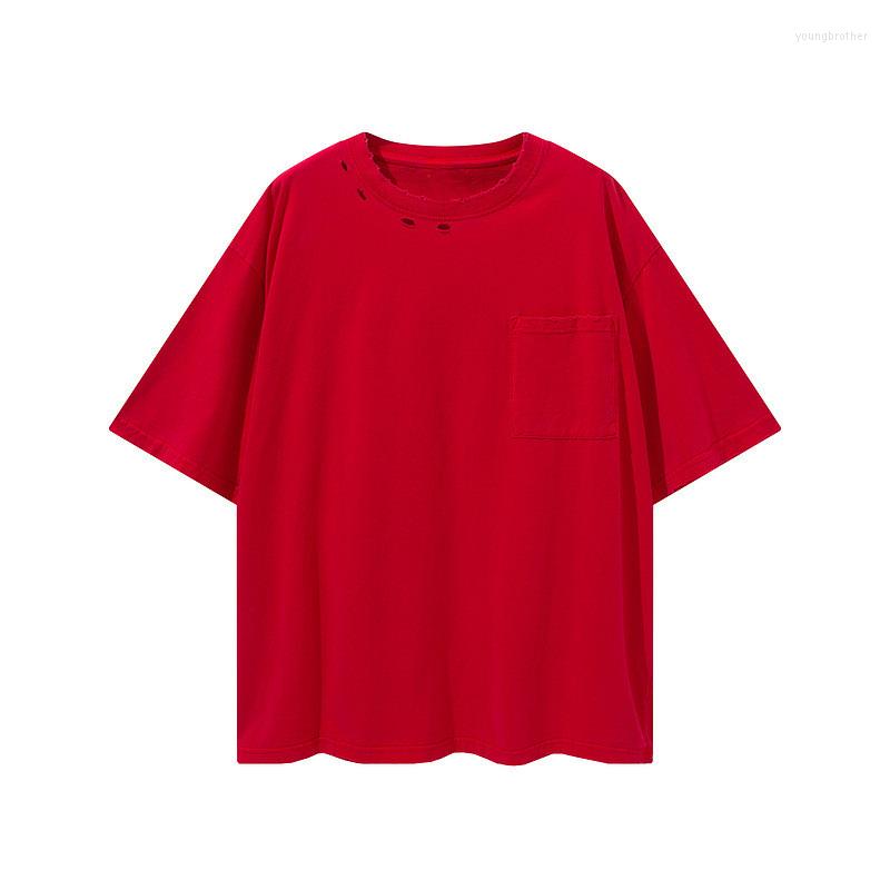 Men' T Shirts 2023Summer High Street T-Shirts Man Solid Color Hole Pocket Short Sleeve Loose Vintage Casual Edging Tees Tops Tide, Army green
Men' T Shirts 2023Summer High Street T-Shirts Man Solid Color Hole Pocket Short Sleeve Loose Vintage Casual Edging Tees Tops Tide, Army green