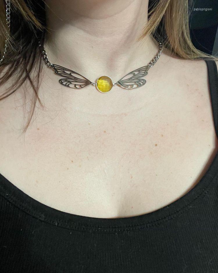 Choker Moon Witch Jewelry Angel Wing Pendant Necklace Witchy Handfasting Celestial Wicca
Choker Moon Witch Jewelry Angel Wing Pendant Necklace Witchy Handfasting Celestial Wicca