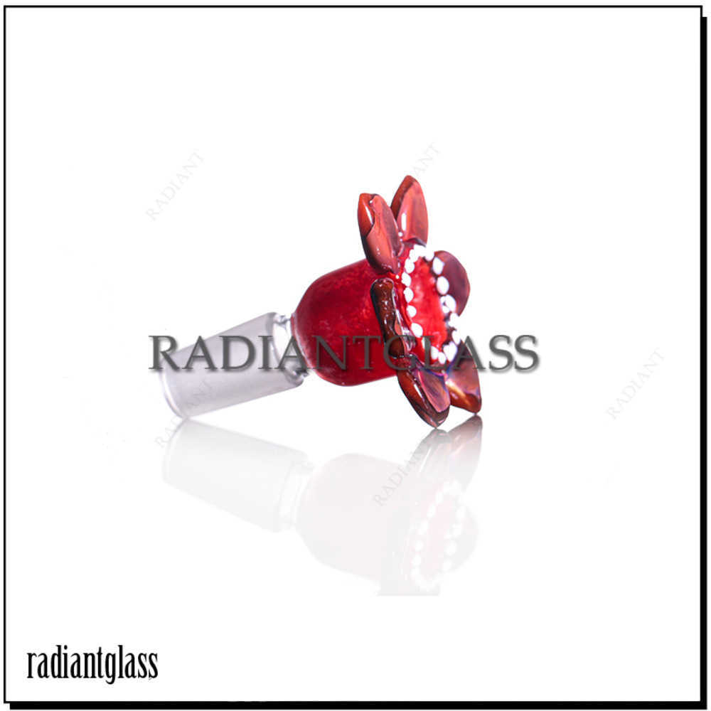 New design red color 14mm 18mm glass bowl Accessories corpse flower style tube for hookahs rigs water bongs 
New design red color 14mm 18mm glass bowl Accessories corpse flower style tube for hookahs rigs water bongs