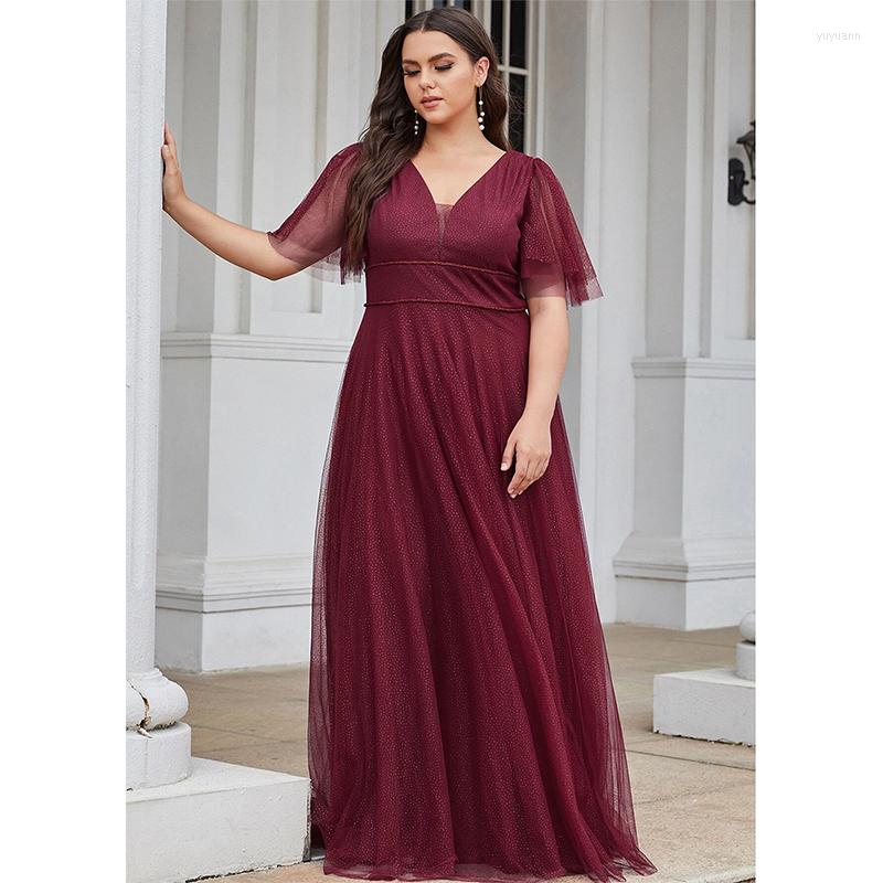 Plus Size Dresses 2023 Shiny Mesh V Neck Chiffon Short Sleeve Dress Elegant Luxury Wedding Woman Summer, Pink
Plus Size Dresses 2023 Shiny Mesh V Neck Chiffon Short Sleeve Dress Elegant Luxury Wedding Woman Summer, Pink
