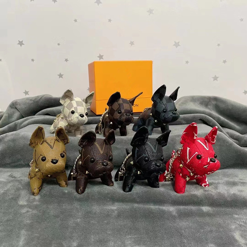 Designer Cartoon Animal Small Dog Keychains Accessories Key Ring PU Leather Luxury Pattern Car Keychain Jewelry Gifts No Box
Designer Cartoon Animal Small Dog Keychains Accessories Key Ring PU Leather Luxury Pattern Car Keychain Jewelry Gifts No Box