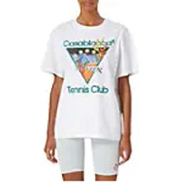 Casablanca 23ss Fashion Designer T shirt Men and Women Loose Versatile Tees Short Sleeve Fashion T-shirt Beach Polos, White
Casablanca 23ss Fashion Designer T shirt Men and Women Loose Versatile Tees Short Sleeve Fashion T-shirt Beach Polos, White