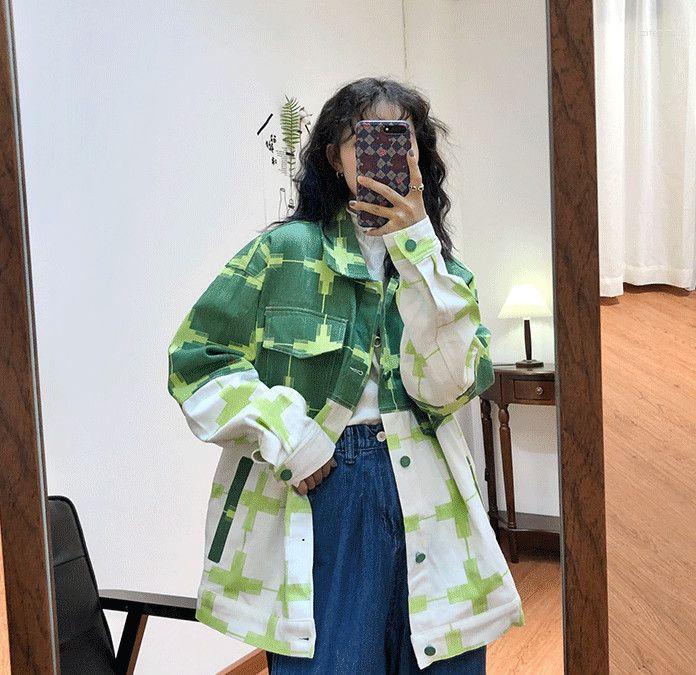 Women' Jackets Korean Version Color Blocking Design Check Coat Women' Autumn Polo Collar Retro Student Jacket Top 2023, Beige
Women' Jackets Korean Version Color Blocking Design Check Coat Women' Autumn Polo Collar Retro Student Jacket Top 2023, Beige