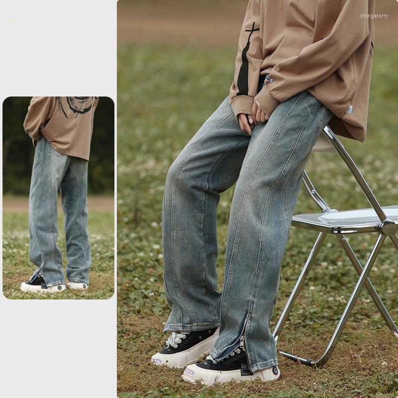Men' Jeans Classic Unisex High Street Splicing Loose Straight Washed Vintage Zipper Pants Men'sY2k Fashion Trousers, Blue
Men' Jeans Classic Unisex High Street Splicing Loose Straight Washed Vintage Zipper Pants Men'sY2k Fashion Trousers, Blue