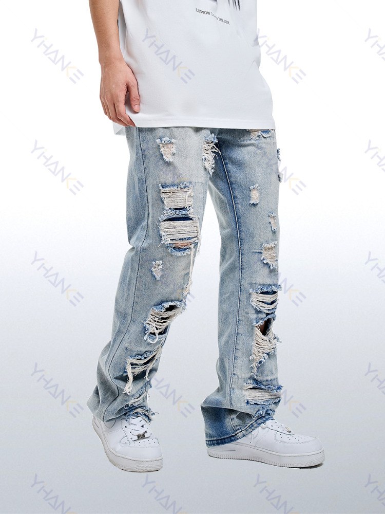 Men's Jeans Street Clothing Wide Leg Straight Feet Long Trousers Blue Ripped Men Denim 230217
Men's Jeans Street Clothing Wide Leg Straight Feet Long Trousers Blue Ripped Men Denim 230217