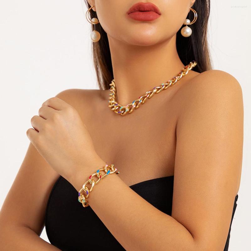 Choker Women's Necklace Jewelry 2023 Cuban Hip Hop Simple Wind Drip Oil Colorful Retro Small Chain Bracelet
Choker Women's Necklace Jewelry 2023 Cuban Hip Hop Simple Wind Drip Oil Colorful Retro Small Chain Bracelet