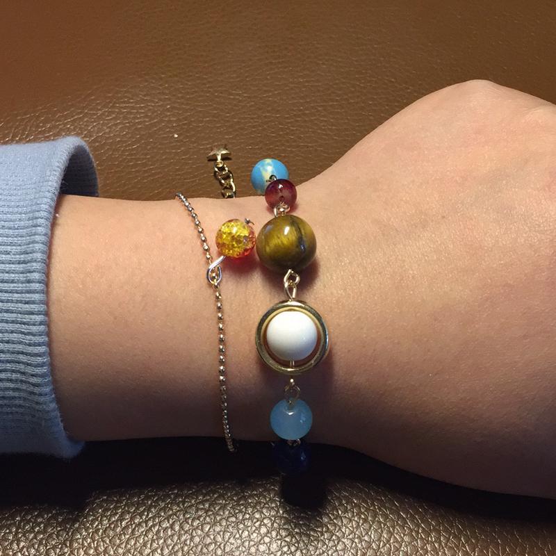 Strand Bohemian Double Chains Mix 8 Planets Bracelets For Women Men Trendy Solar System Guardian Star Natural Stone Beaded Strands
Strand Bohemian Double Chains Mix 8 Planets Bracelets For Women Men Trendy Solar System Guardian Star Natural Stone Beaded Strands