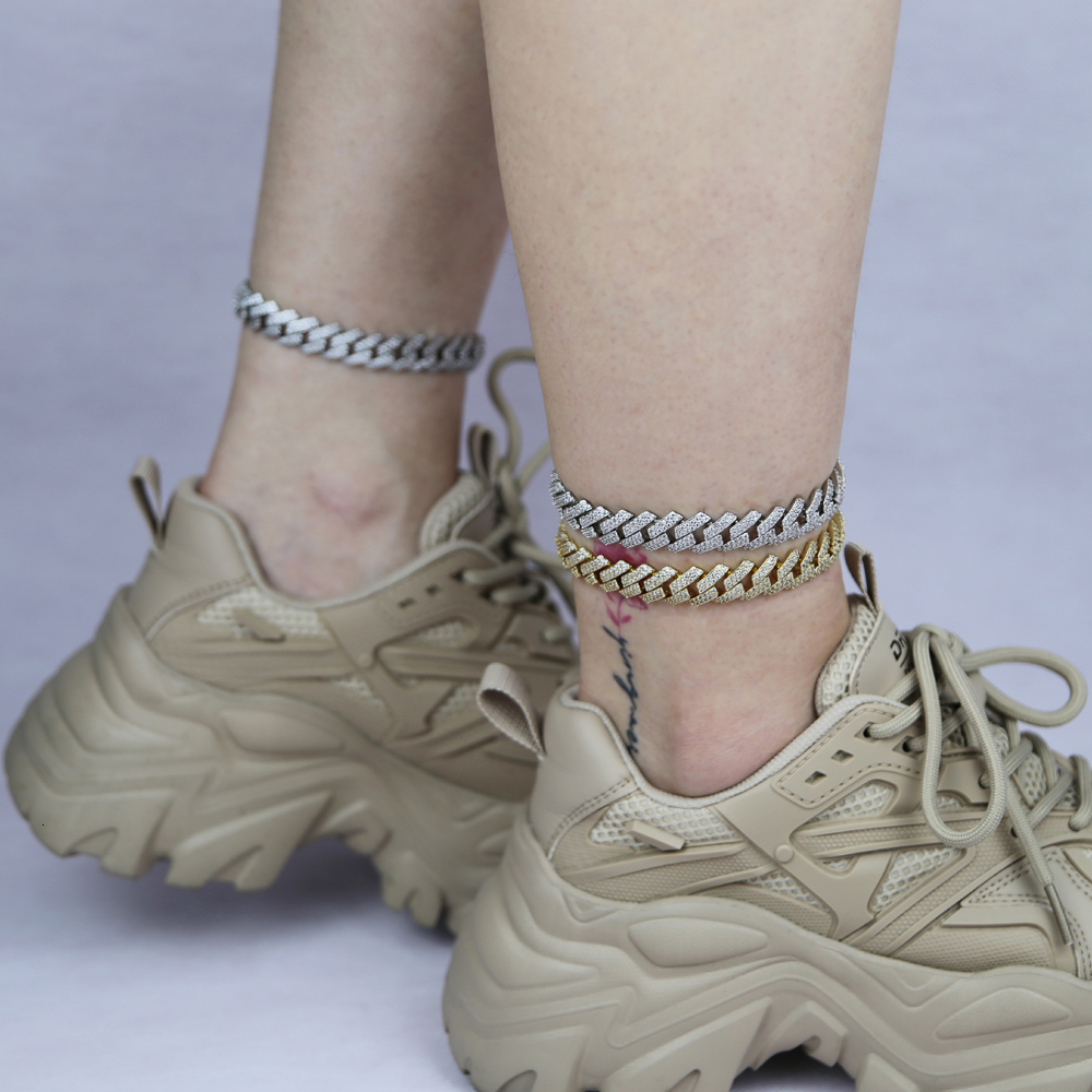 Anklets Fashion y Metal Chain Anklet For Women Men Iced Out Bling CZ Gold Silver Color Cuban Foot Punk Hip Hop Rock Jewelry 230216
Anklets Fashion y Metal Chain Anklet For Women Men Iced Out Bling CZ Gold Silver Color Cuban Foot Punk Hip Hop Rock Jewelry 230216