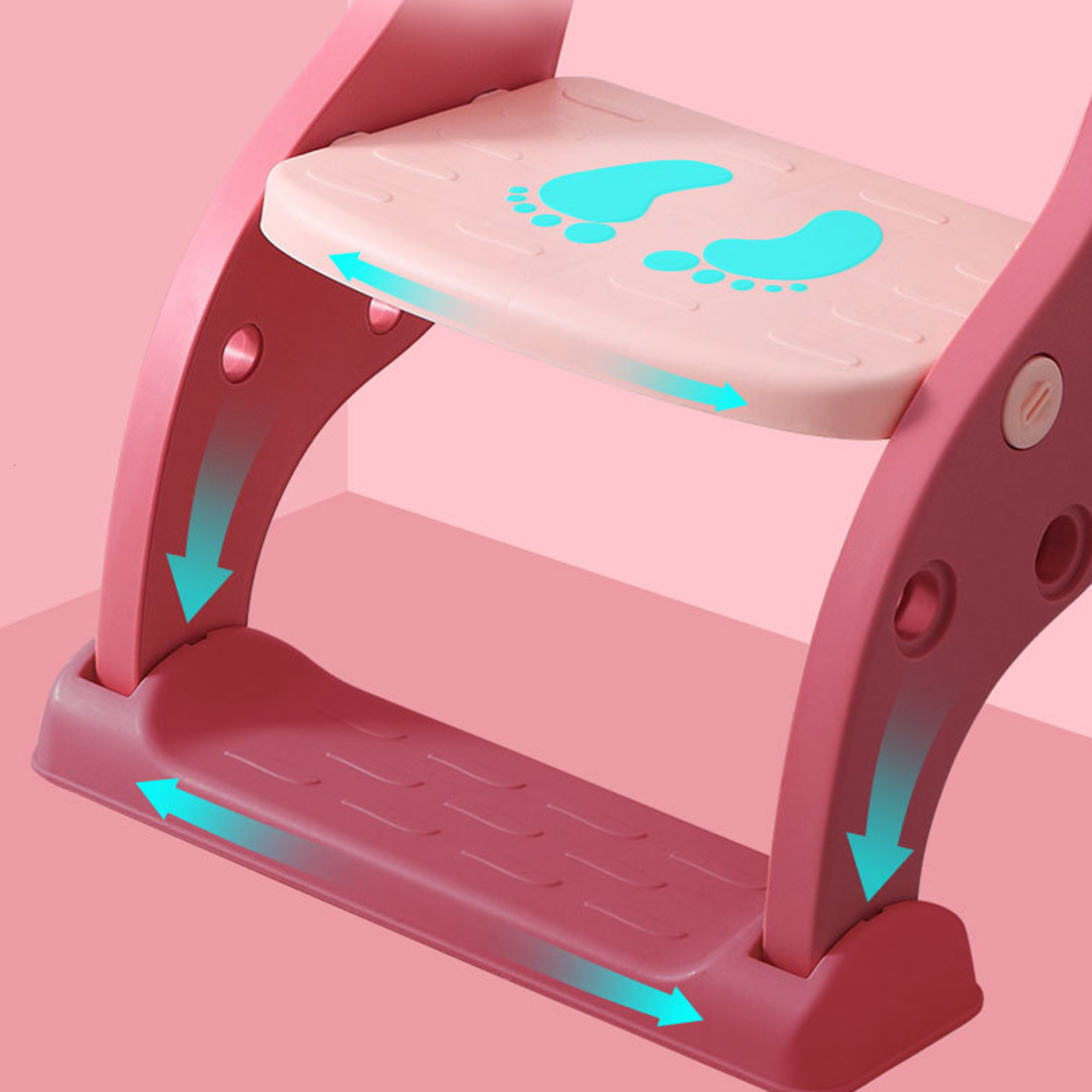 Step Stools Toddler Toilet Seat With Step Stool Comfortable Cushion Anti-Slip Pads Sturdy Adjustable Height Anti-Slip Pad For Boys Girls 230217