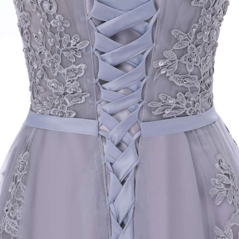 Party Dresses FADISTEE Vestido De Festa Sweet pink Lace V-neck Long Evening Dress Bride Party Sexy Backless beads pearls Prom Dresses lace-up 230217