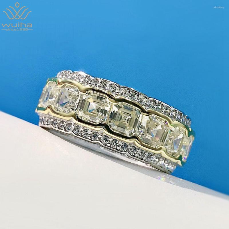 Cluster Rings WUIHA Classic Solid 925 Sterling Silver Asscher Cut Created Moissanite Gemstone Wedding Engagement Ring Fine Jewelry Wholesale
Cluster Rings WUIHA Classic Solid 925 Sterling Silver Asscher Cut Created Moissanite Gemstone Wedding Engagement Ring Fine Jewelry Wholesale