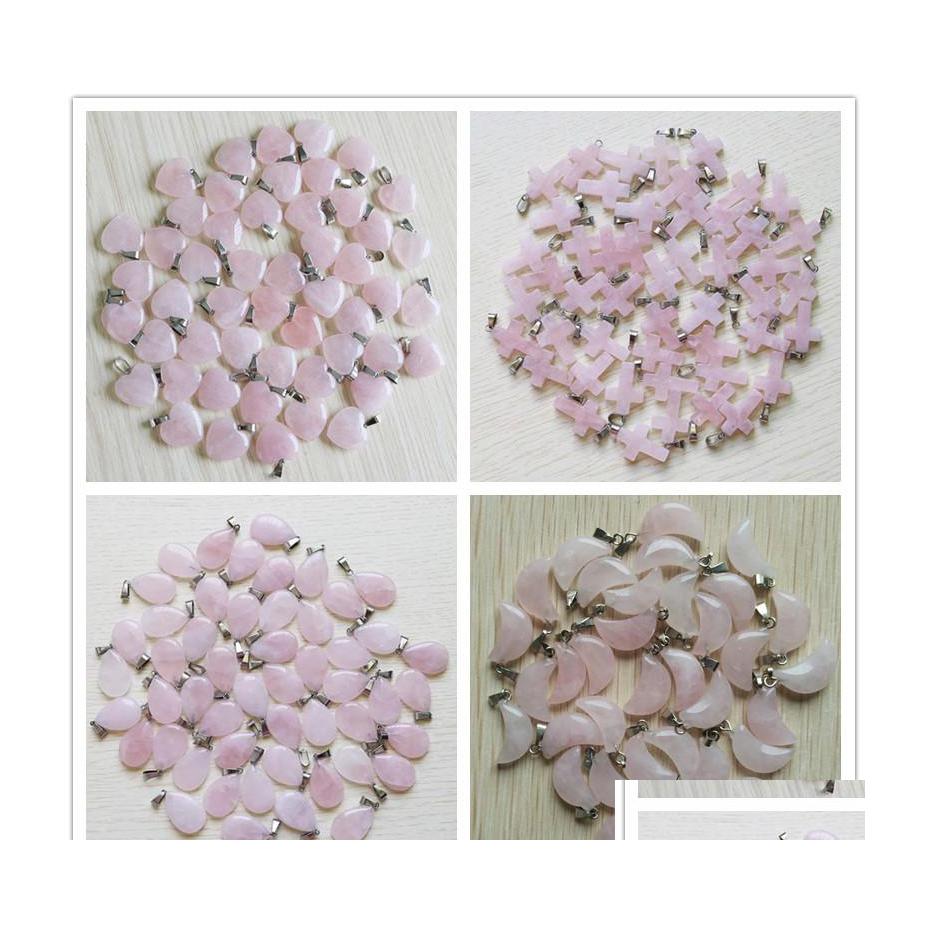 Charms Natural Stone Cross Heart Pink Moon Quartz Healing Pendants Diy Necklace Jewelry Accessories Making Drop Delivery Findings Com Dhabm
Charms Natural Stone Cross Heart Pink Moon Quartz Healing Pendants Diy Necklace Jewelry Accessories Making Drop Delivery Findings Com Dhabm