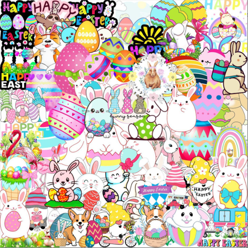 50PCS Happy Easter Bunny Egg Stickers Kawaii Cute Cartoon Funny Rabbit Animal Decals For Kids Gift Water Bottles Laptop Computer Car Bike Decal Luggage DIY Sticker, 50pcs/lot
50PCS Happy Easter Bunny Egg Stickers Kawaii Cute Cartoon Funny Rabbit Animal Decals For Kids Gift Water Bottles Laptop Computer Car Bike Decal Luggage DIY Sticker, 50pcs/lot