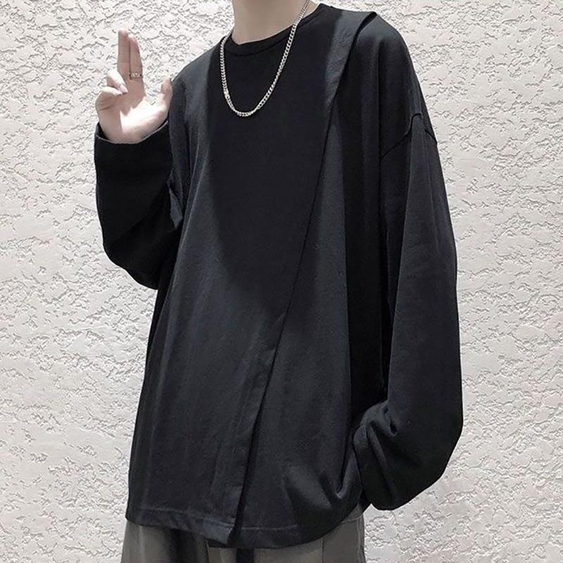 Men's T Shirts Stylish O-Neck Solid Color Loose Korean Irregular T-Shirt Men's Clothing 2023 Autumn Casual Pullovers All-match Tee Shirt, Black
Men's T Shirts Stylish O-Neck Solid Color Loose Korean Irregular T-Shirt Men's Clothing 2023 Autumn Casual Pullovers All-match Tee Shirt, Black