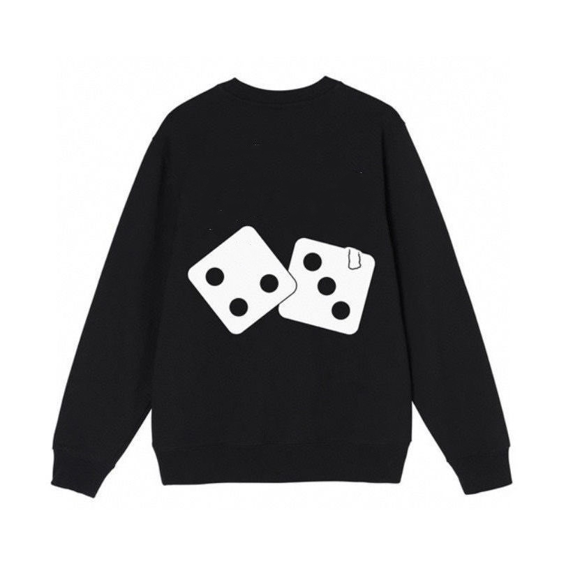 Mens Hoodies and Womens Long Sleeved Sweater Loose Cotton Hooded Round Neck Dice Printing Pullover, Black
Mens Hoodies and Womens Long Sleeved Sweater Loose Cotton Hooded Round Neck Dice Printing Pullover, Black