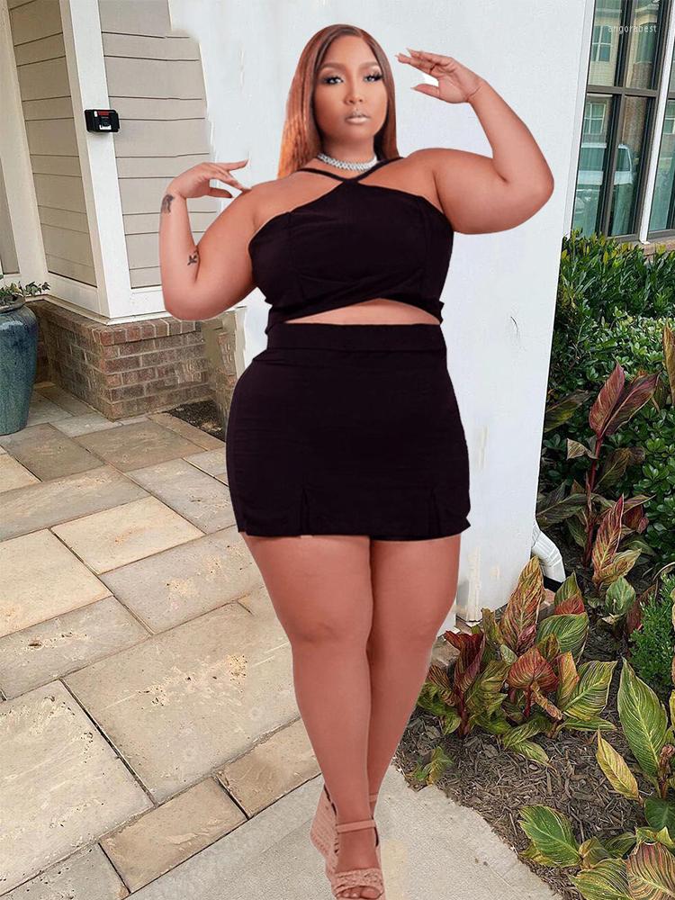 Tracksuits Two Piece Suit Women Plus Size Summer Outfits Backless Strap Top And Shorts Sets Sexy Skinny Wholesale Bulk Drop, Black
Tracksuits Two Piece Suit Women Plus Size Summer Outfits Backless Strap Top And Shorts Sets Sexy Skinny Wholesale Bulk Drop, Black