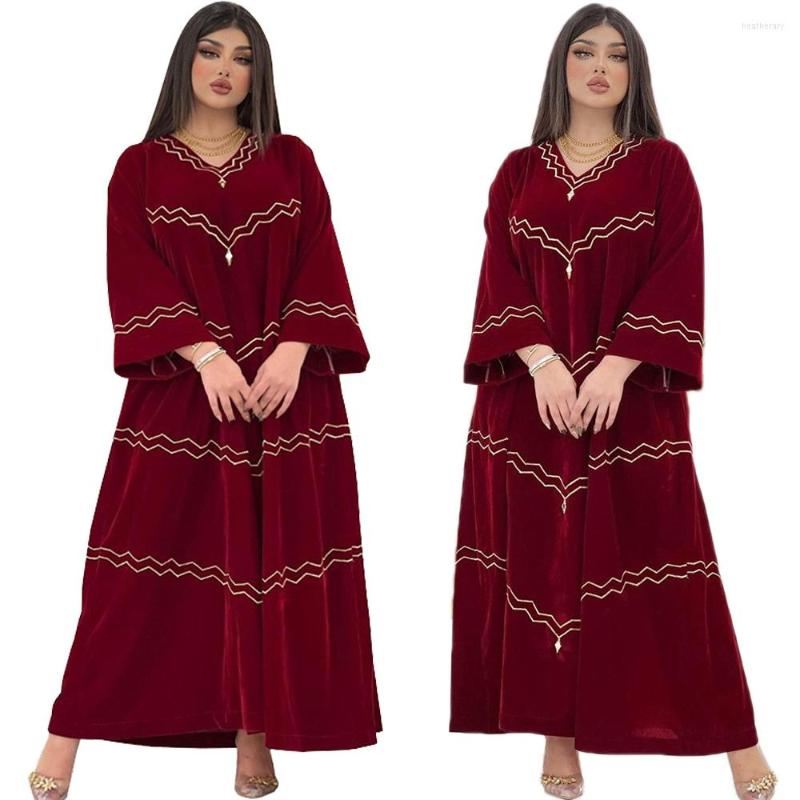 Ethnic Clothing Winter Muslim Women Velvet Dress Moroccan Kaftan Dubai Long Robe Jubah Turkey Arabic Evening Hijab Vestidos Islamic
Ethnic Clothing Winter Muslim Women Velvet Dress Moroccan Kaftan Dubai Long Robe Jubah Turkey Arabic Evening Hijab Vestidos Islamic
