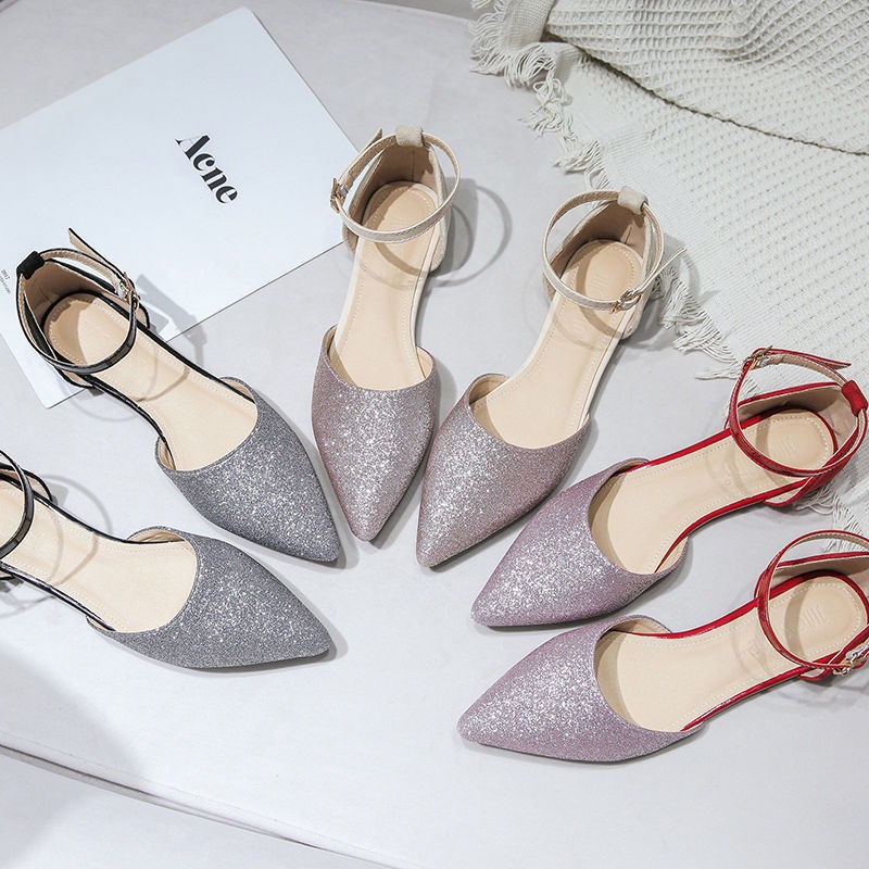 2023 Women Dress Shoes High Heels Spring And Summer Sandals Women Pointy-toed Baitou Word Buckle Hollow Single Shoe College Style For Ladies Flat Shoes, Black
2023 Women Dress Shoes High Heels Spring And Summer Sandals Women Pointy-toed Baitou Word Buckle Hollow Single Shoe College Style For Ladies Flat Shoes, Black