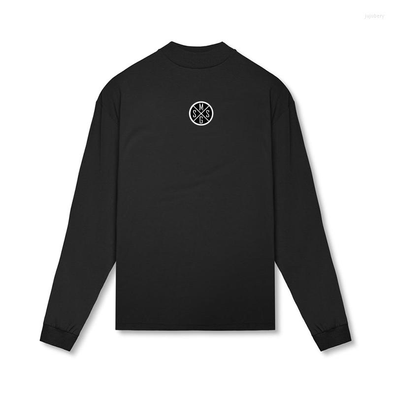 Men's T Shirts Autumn Brand Men's Cotton Fashion Casual Half Turtleneck Printed Bodybuilding Fitness Breathable Long-sleeved T-shirt, Black
Men's T Shirts Autumn Brand Men's Cotton Fashion Casual Half Turtleneck Printed Bodybuilding Fitness Breathable Long-sleeved T-shirt, Black