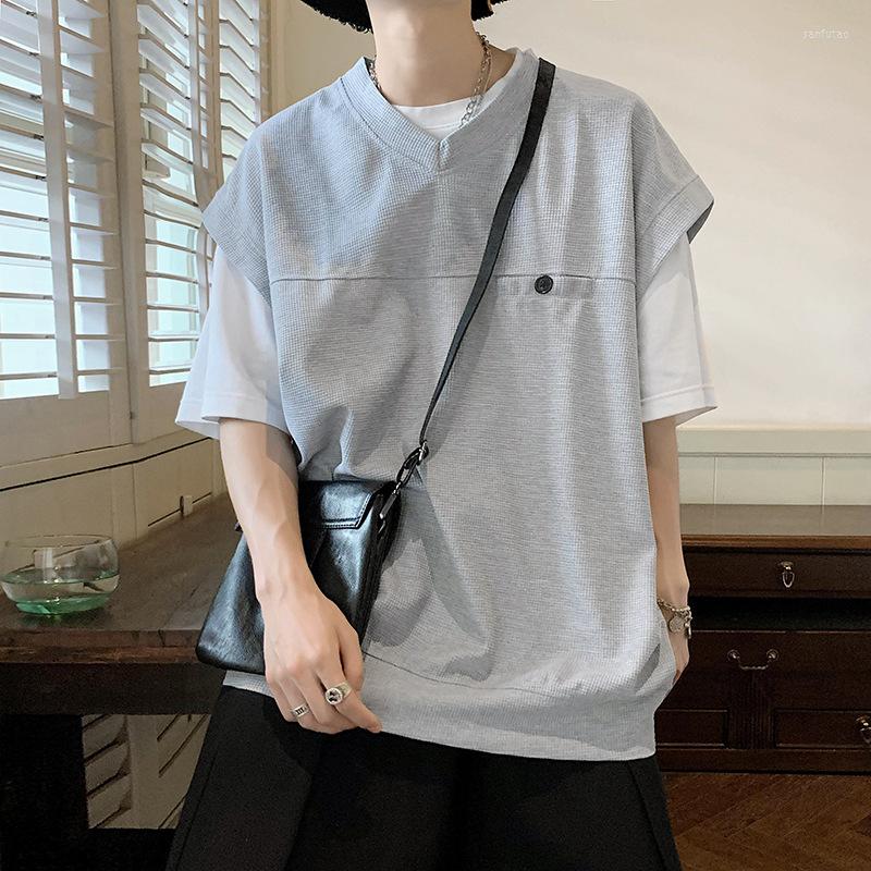 Men's Tank Tops ZCSMLL Spring Autumn Vest Men's Korean Fashiuon Solid Color Casual Loose Trend Personality V-neck Sleeveless Top, Black
Men's Tank Tops ZCSMLL Spring Autumn Vest Men's Korean Fashiuon Solid Color Casual Loose Trend Personality V-neck Sleeveless Top, Black