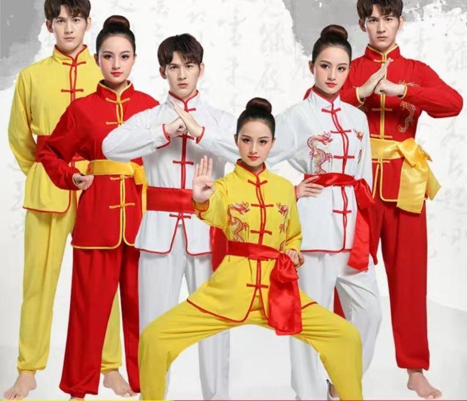 Stage Wear Traditional Chinese Clothing Men Women Embroider Wushu Tai Chi Uniform Shaolin Martial Arts Performance Costumes, Gold
Stage Wear Traditional Chinese Clothing Men Women Embroider Wushu Tai Chi Uniform Shaolin Martial Arts Performance Costumes, Gold