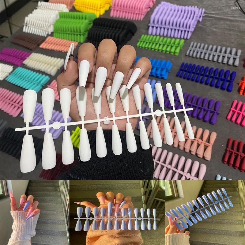 False Nails 24PCS Fashion Solid Color Matte Super Long Nail Ballet Press On Tips For Art Artificial Fingernails Fake
False Nails 24PCS Fashion Solid Color Matte Super Long Nail Ballet Press On Tips For Art Artificial Fingernails Fake