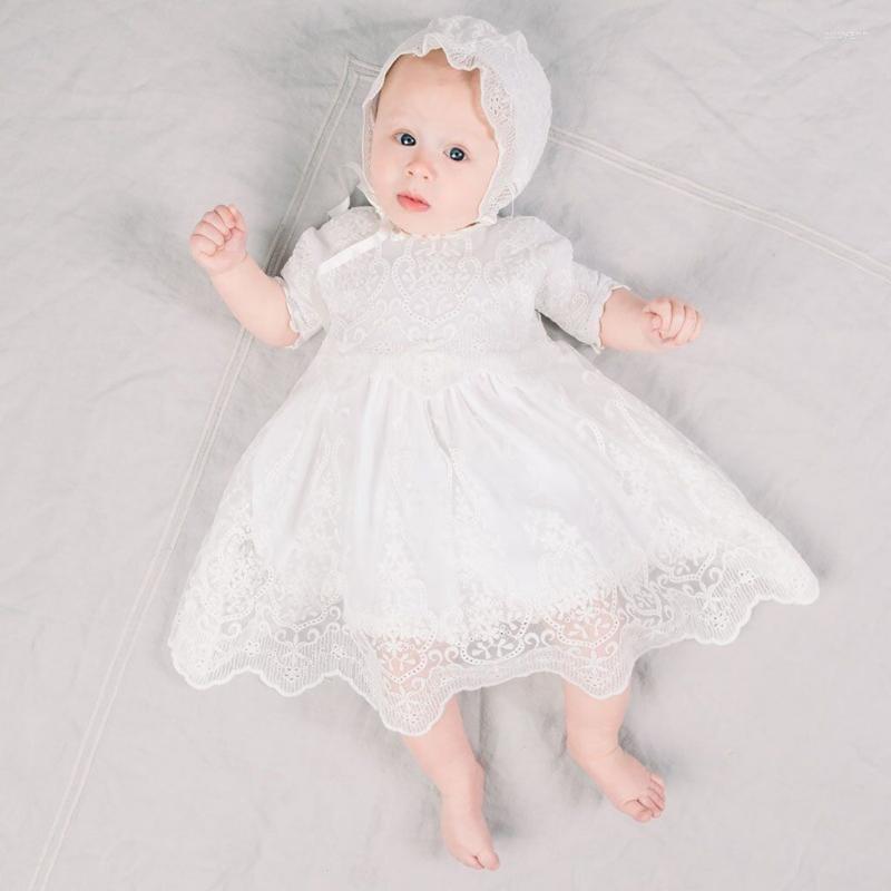 Girl Dresses Baby Girls Baptism Dress Formal Christening Gown Princess Long Sleeves Lace Embroidered Tulle With Hat, Sleeveless
Girl Dresses Baby Girls Baptism Dress Formal Christening Gown Princess Long Sleeves Lace Embroidered Tulle With Hat, Sleeveless