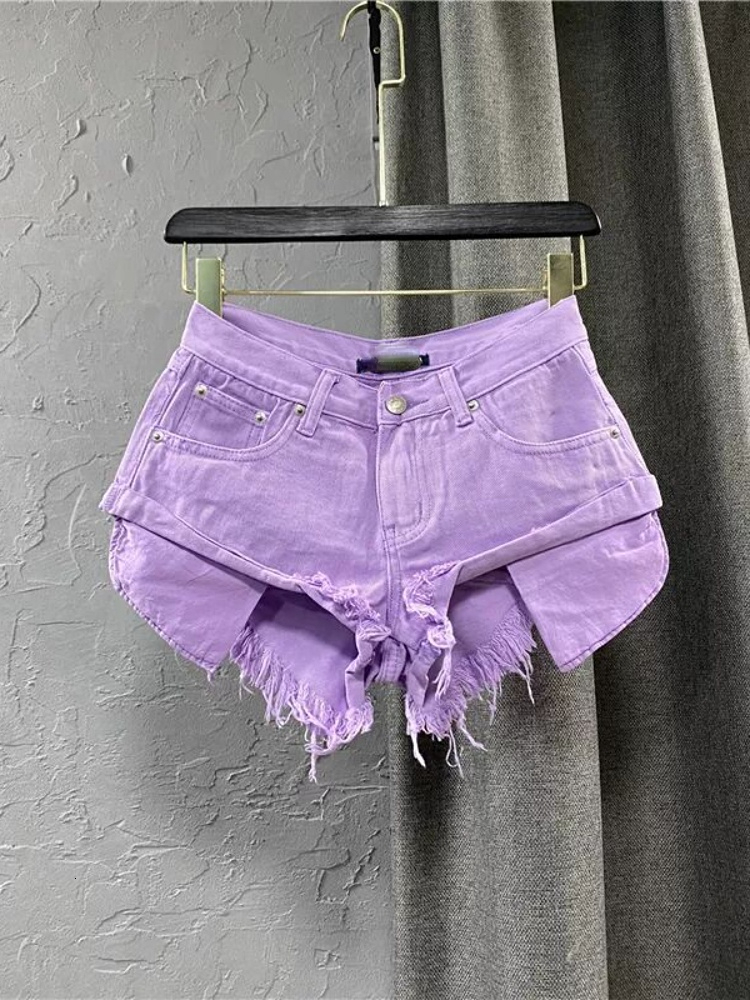 Women' Shorts Summer Fashion Sexy Low Waist Tassel Purple Pocket Loose A Word Wide Leg Denim Pants Short Jeans for Women 230217, Green
Women' Shorts Summer Fashion Sexy Low Waist Tassel Purple Pocket Loose A Word Wide Leg Denim Pants Short Jeans for Women 230217, Green