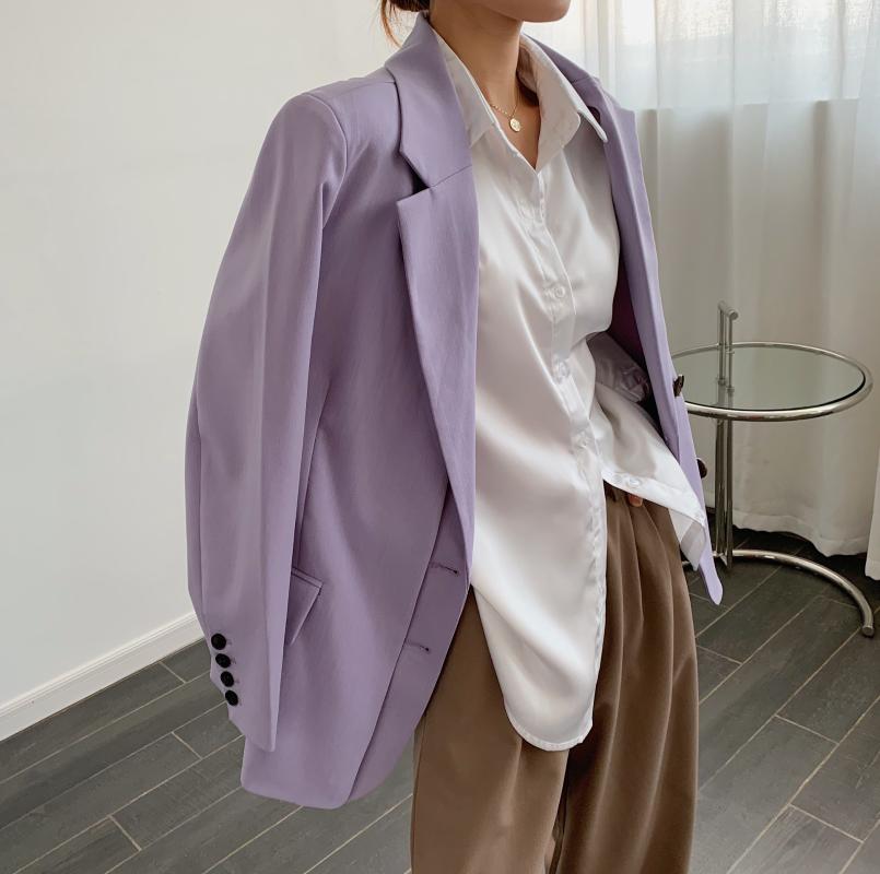 Women' Suits & Blazers Korean Fashion Chic Women Solid Colors Single Breasted Office 2023 Spring Autumn Commute Casual BlazerWomen, Purple
Women' Suits & Blazers Korean Fashion Chic Women Solid Colors Single Breasted Office 2023 Spring Autumn Commute Casual BlazerWomen, Purple